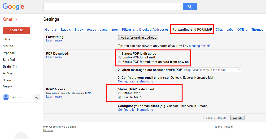 aIDS Forfærdeligt ske Send and Receive in Gmail (using POP) with your domain - Knowledgebase -  Purple Dog